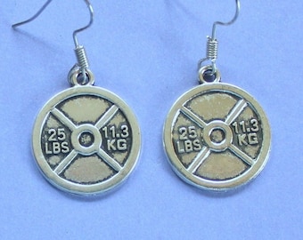 Dumbbell Earrings,Weights Earrings,Bodybuilder Earrings,Gym Earrings,Gym Themed Gift,Weightlifter Gift,Personal Trainer Gift,Stocking Filler