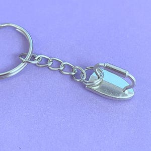 Monopoly Iron Keyring,Upcycled Original Monopoly Keyring,Monopoly Fan Gift,Original Monopoly Keyring,6th Iron Wedding Anniversary Gift