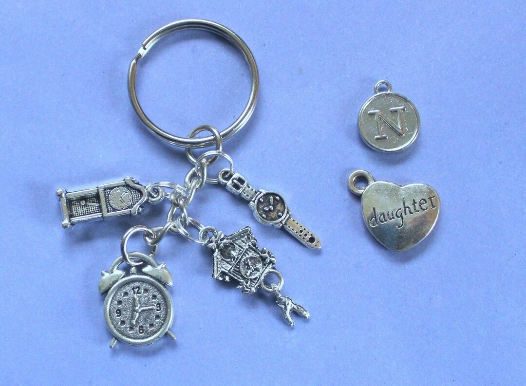 Clock Keyring,grandfather Clock Keyring,watch Keyring,cuckoo Clock ...