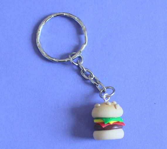 Burger keyring best sale