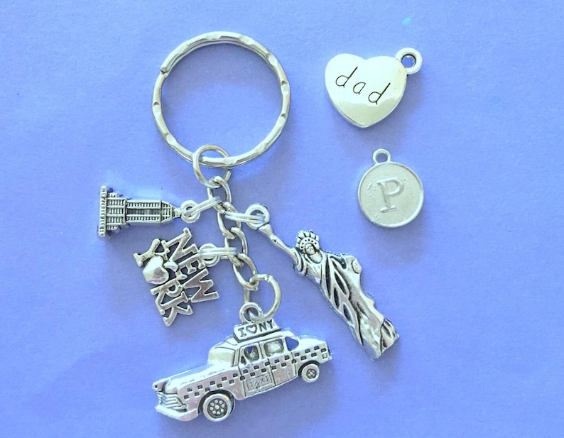 New York Keyring,usa Keyring,statue of Liberty Keyring,new York Themed ...