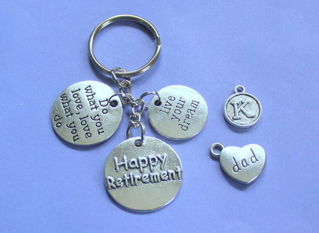 Personalised Retirement Keyring,retirement Gift,fun Retirement Gift