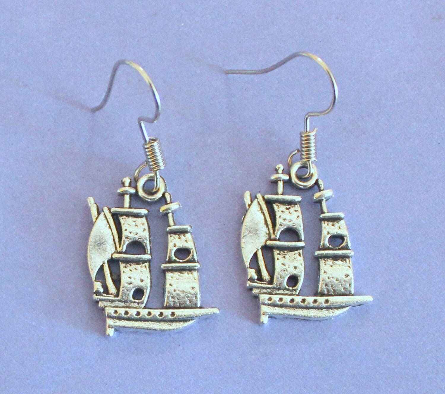 Pirate clearance ship earrings