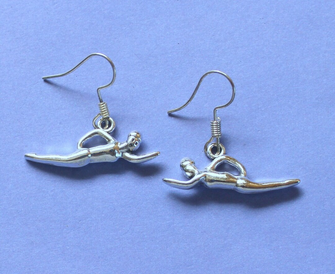 Swimmer Earrings,swimming Earrings,swimming Gift,gift for Swimmer
