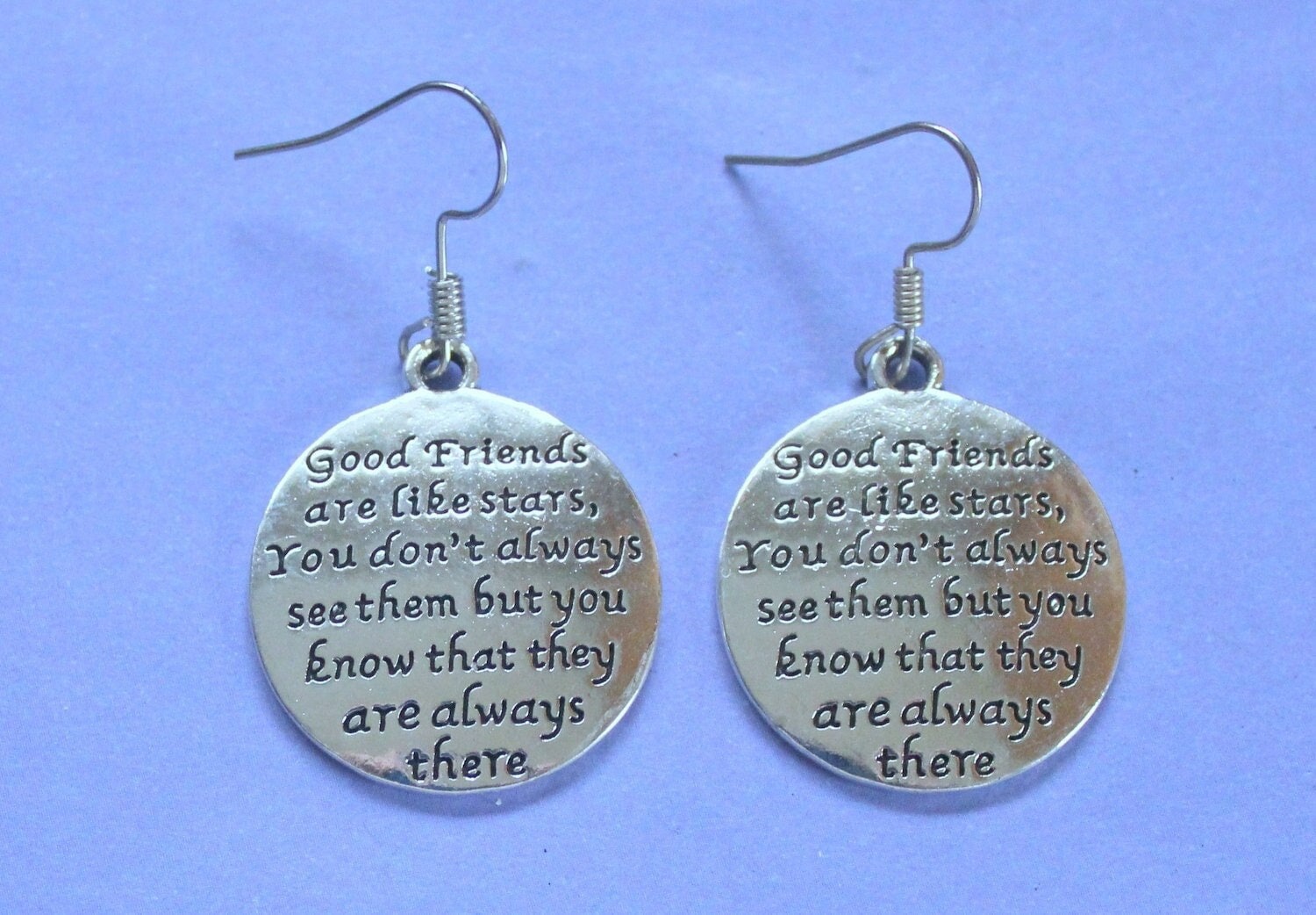 Friends are like stars earrings deals