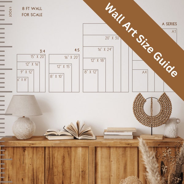 Ultimate Wall Art Size Guide for Sellers | Instant Download