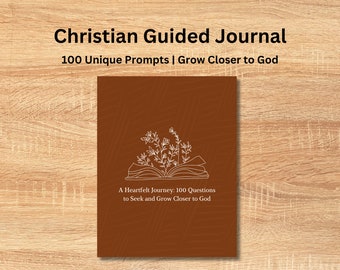 102 Seiten Christian Guided Journal für spirituelles Wachstum