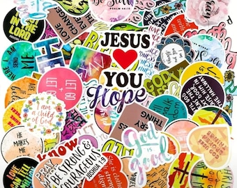 Christian Vinyl Sticker Pack: Bible Verse, Faith-Based, Inspirational