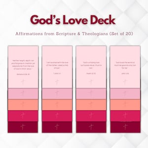 Christliche Affirmations- & Schriftkarten: Umarmung Gottes Liebe (20er Set)