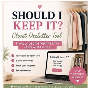 Closet Declutter Tool | Interactive Wardrobe Decision Guide (HTML)