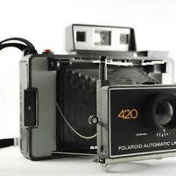 Vintage Polaroid Land Camera Automatic 420, Polaroid Camera, Retro Hipster Camera, Classic Polaroid Camera