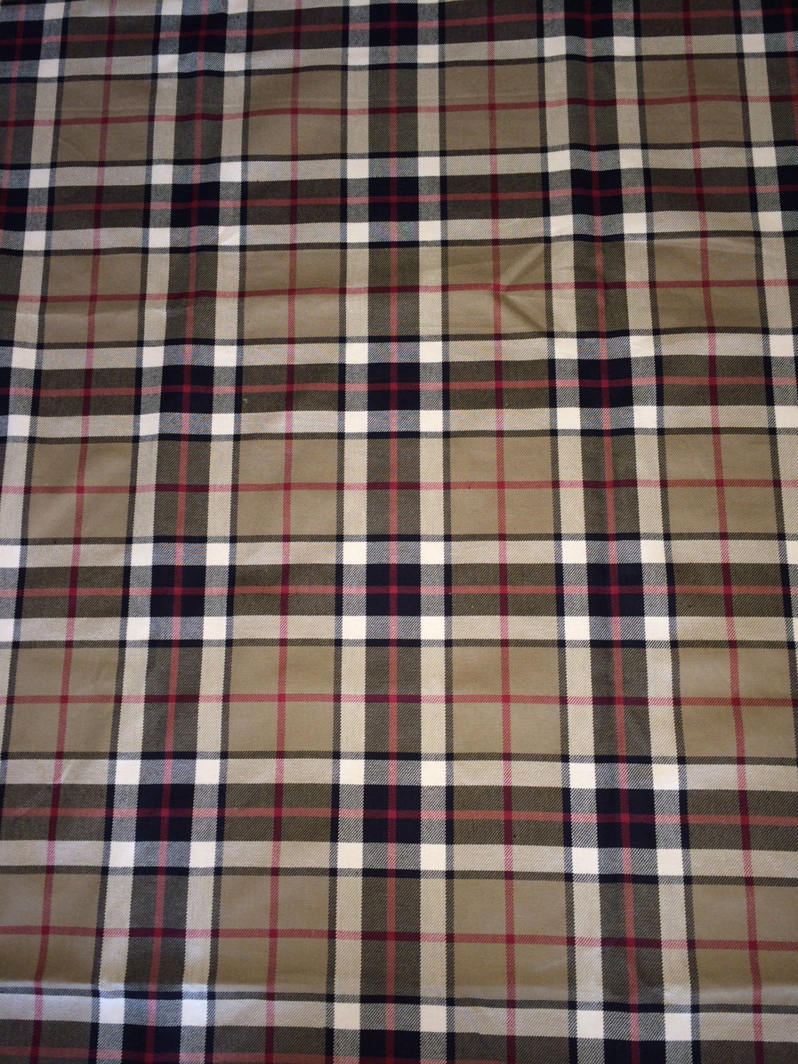 Burberry Inspired Plaid Fabric by the Yard - Etsy