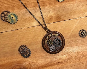 Steampunk Clockwork Necklace