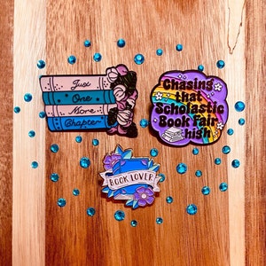 Literature Pin Set, Book Pins,Book Lover Gifts