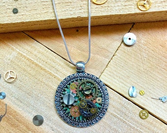 Steampunk Clockwork Necklace