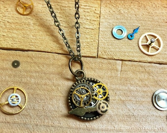 Steampunk Clockwork Necklace