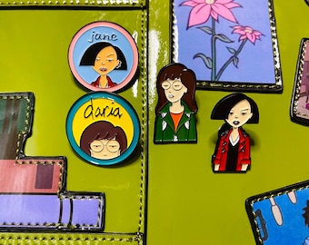 Daria and Jane Curated 4 Pin Set, Daria Gifts