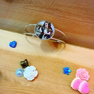 Alice in Wonderland Cuff Bracelet
