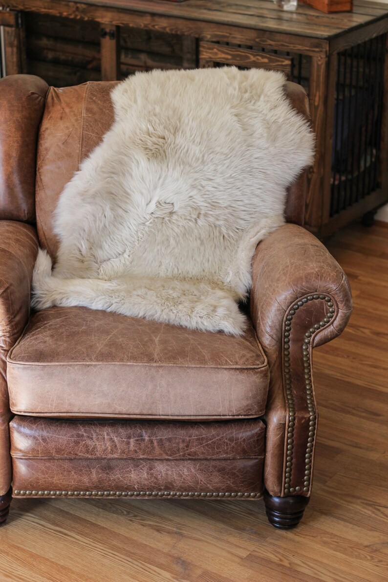 Sheepskin Rug // Sheepskin Dog Bed // Linen Sheepskin // Ivory Etsy
