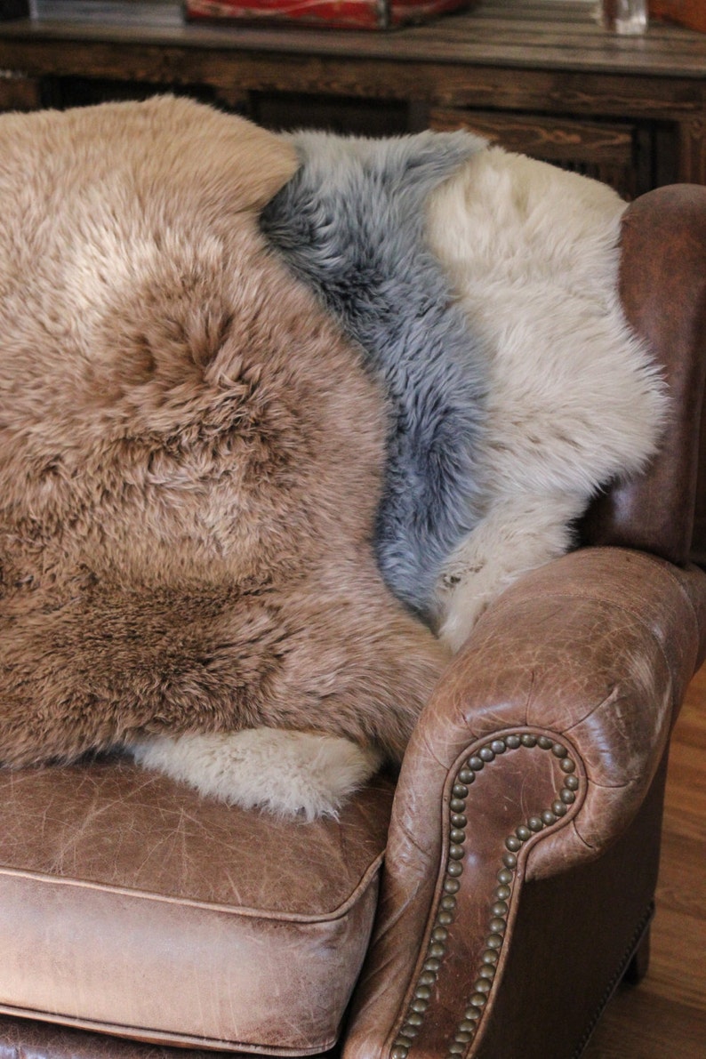 Sheepskin Rug // Sheepskin Dog Bed // Toffee Brown Sheepskin Etsy