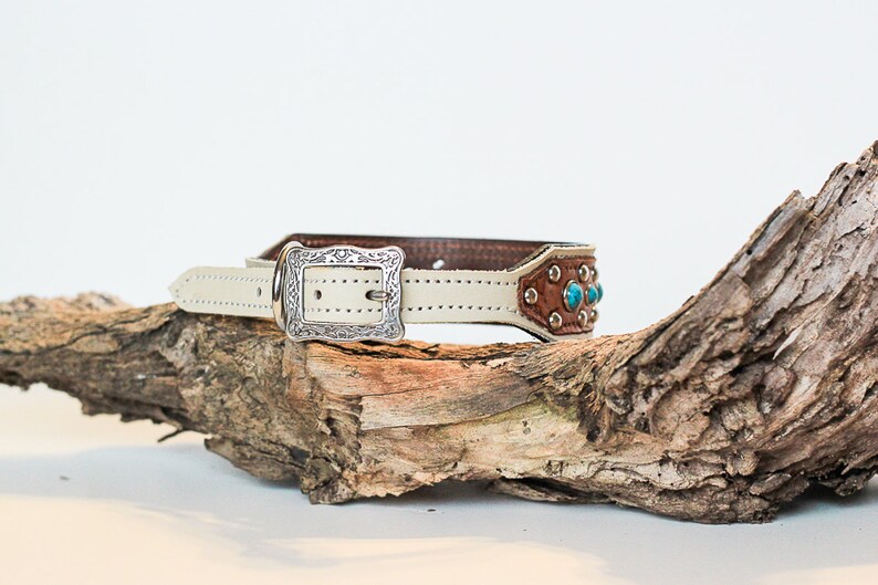 personalized-dog-collar-name-plate-leather-and-turquoise-etsy