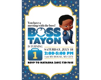boss baby invitation template free