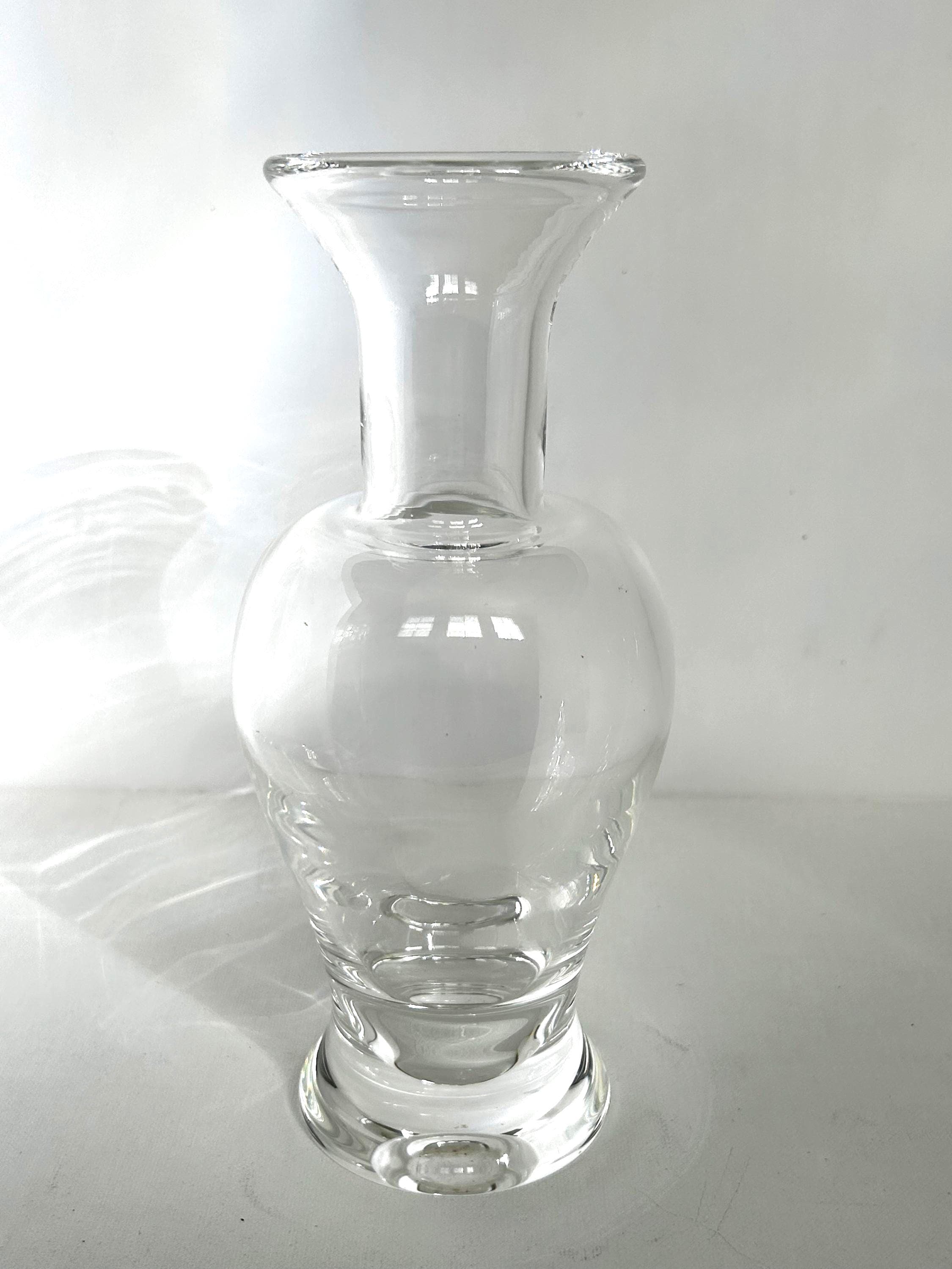 廃盤　8090 Steuben　クリスタル　ローズベース　 花瓶 Vintage Steuben Vase - Etsy