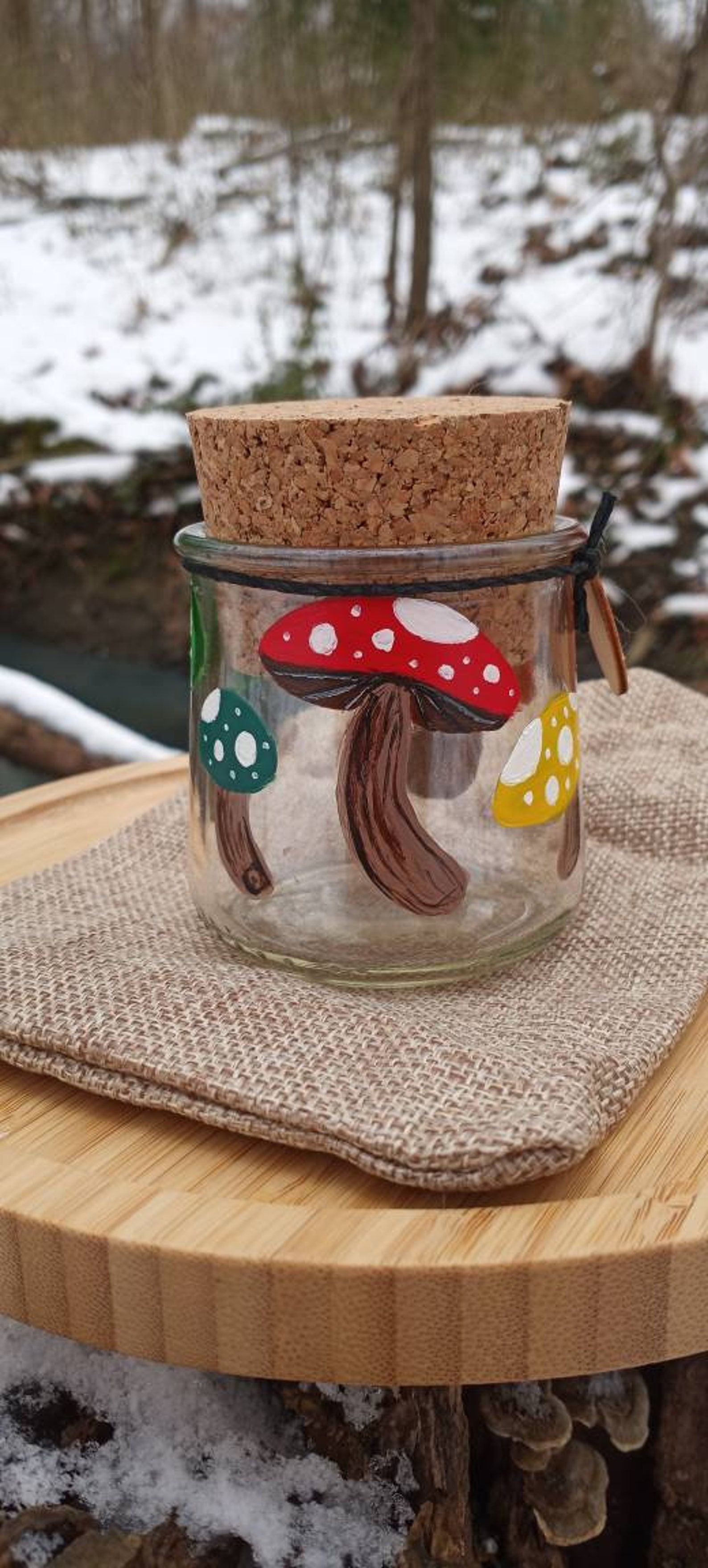 Mushroom Stash Jar Etsy