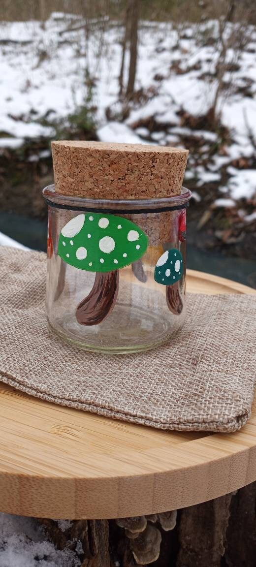 Mushroom Stash Jar Etsy