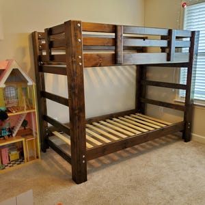 Solid-Wood Custom Traditional-Style Bunk Beds