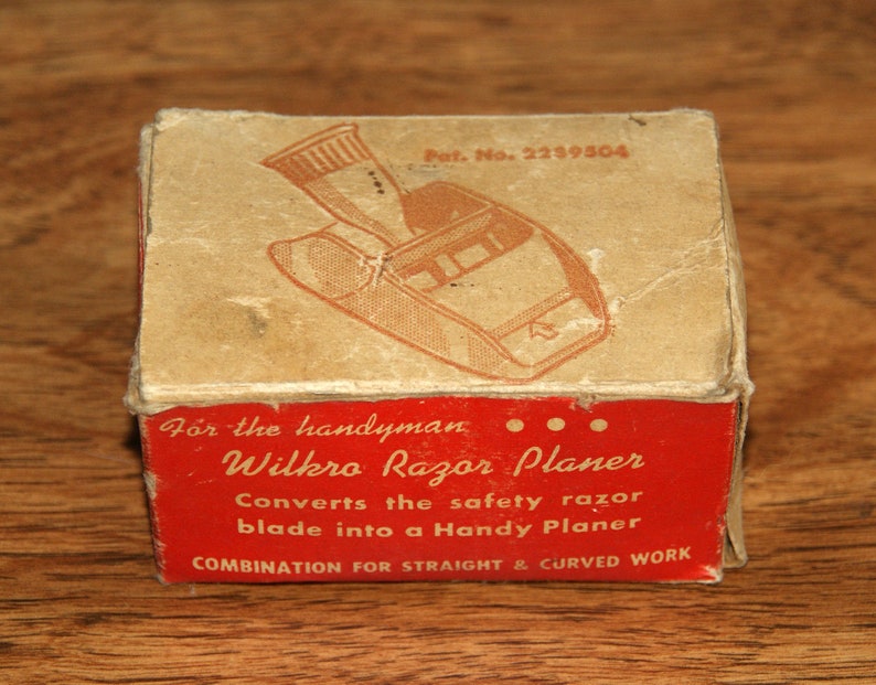 Vintage Wilkro Razor Planer, New in Box With Directions, Mini Wood