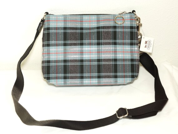 Coach Poppy Blue and Gray Signature Canvas Wristlet - $42 - From Lolas