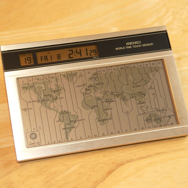 Office World Clock Digital Etsy