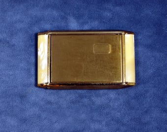 Women's 1930s Bakelite Camera Compact Cosmetic Case Creme Powder Rouge