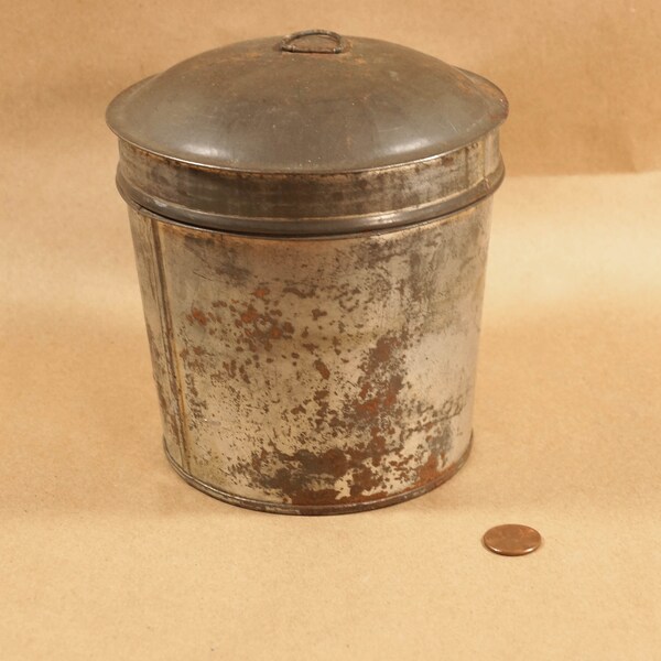 Rustic Metal Container Rustic Tin - Etsy