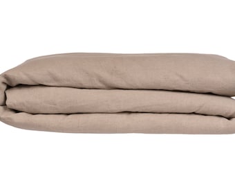 Natural color Pure linen Duvet cover. 100% organic flax linen. European grown and woven