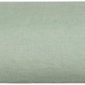 Viridian sage color Pure linen Fitted sheet. 100% organic flax linen. European grown and woven