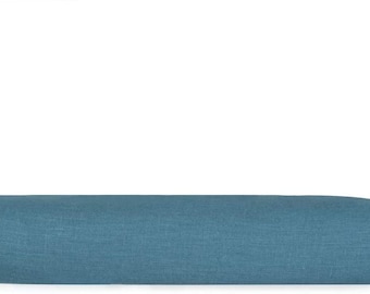 Midnight blue  color Pure linen Flat sheet. 100% organic flax linen. European grown and woven