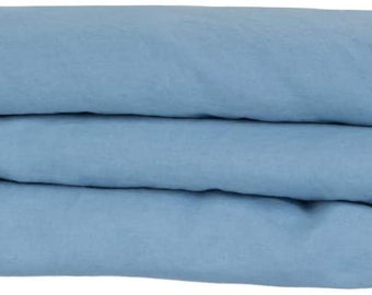 Acid blue color Pure linen Duvet cover. 100% organic flax linen. European grown and woven