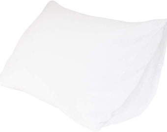 Optic white color pillowcases. 100% organic flax linen. European grown and woven