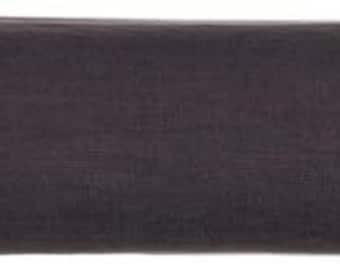 Charcoal black  color Pure linen Flat sheet. 100% organic flax linen. European grown and woven