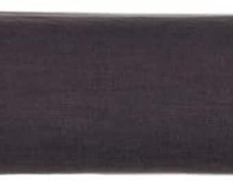 Charcoal black  color Pure linen Flat sheet. 100% organic flax linen. European grown and woven