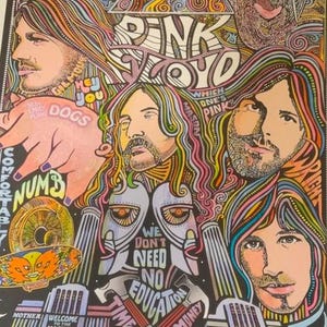 Pink Floyd, El lado oscuro de la luna, lámina de Posterography