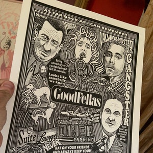GoodFellas Poster, Robert Deniro, Joe Pesci, art print by Posterography