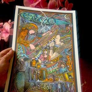 Led Zeppelin Poster, Art Print by Posterography.