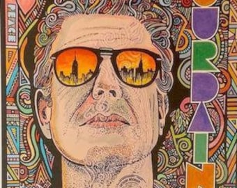 Anthony Bourdain Poster, art print by Posterography