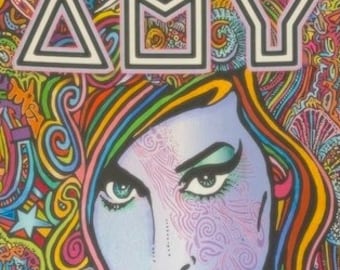 Amy Winehouse art print, by Posterography