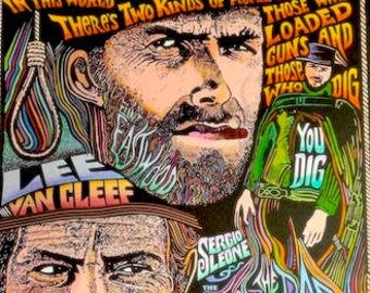 The Good the Bad and the Ugly, Clint Eastwood, art print by Posterography