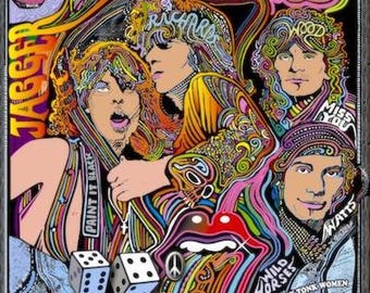 ROLLING STONES 1973 concert posters re-imagines the original