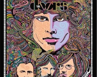 The Doors, The Lizard King, Jim Morrison, art print by Posterography